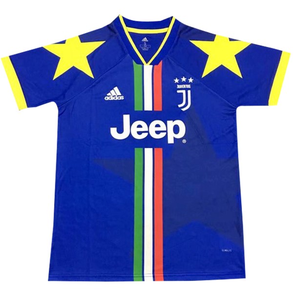 Trainingsshirt Juventus 2019-20 Blau Gelb Fussballtrikots Günstig